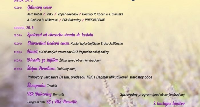 Hody v obci Brvnište