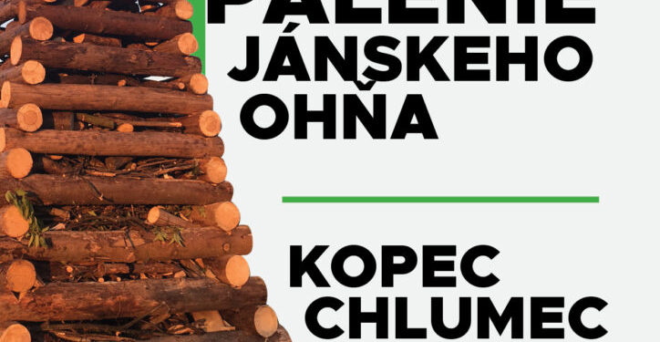 Jánska vatra v obci Strečno