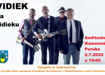 Koncert skupiny Vidiek v obci Kamenná Poruba