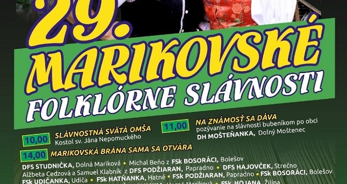 Marikovské folklórne slávnosti v obci Horná Mariková