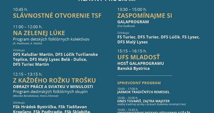 Turčianske slávnosti folklóru  Martine