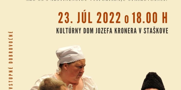 Divadelné predstavenie "...a furt sa pije" v obci Staškov