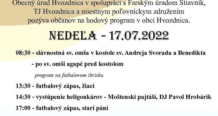 Hody v obci Hvozdnica