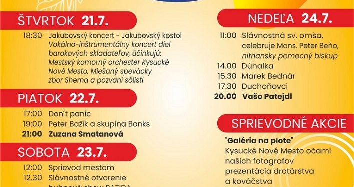 Jakubovské hody v Kysuckom Novom Meste