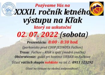 Letný výstup na Kľak z obce Fačkov