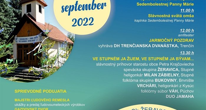 Hodové slávnosti v obci Stupné