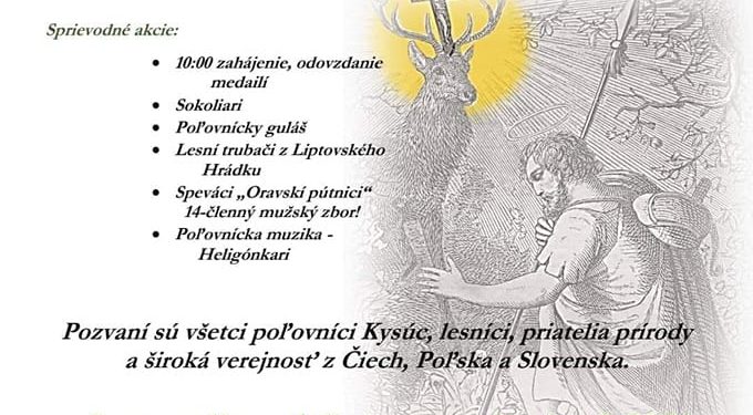 Svätohubertská poľovnícka omša v obci Korňa