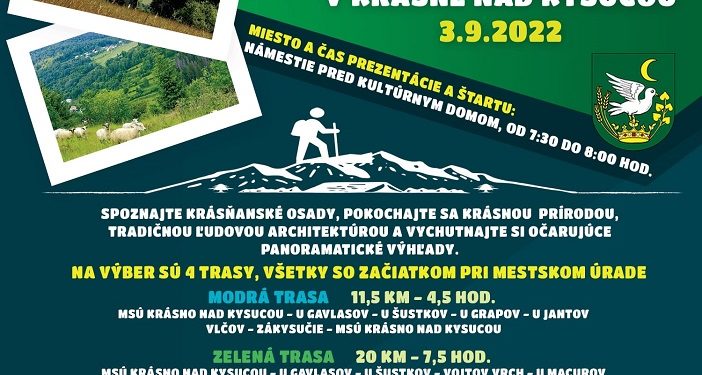 Turistický pochod Krížom krážom osadami v Krásne nad Kysucou