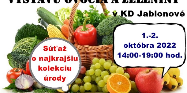 Výstava ovocia a zeleniny v obci Jablonové