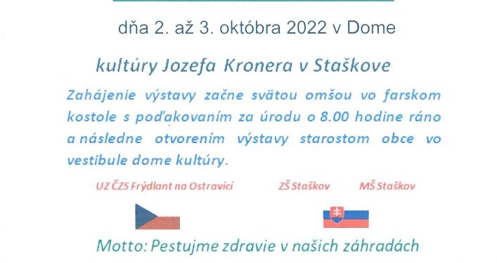 Výstava ovocia a zeleniny v obci Staškov