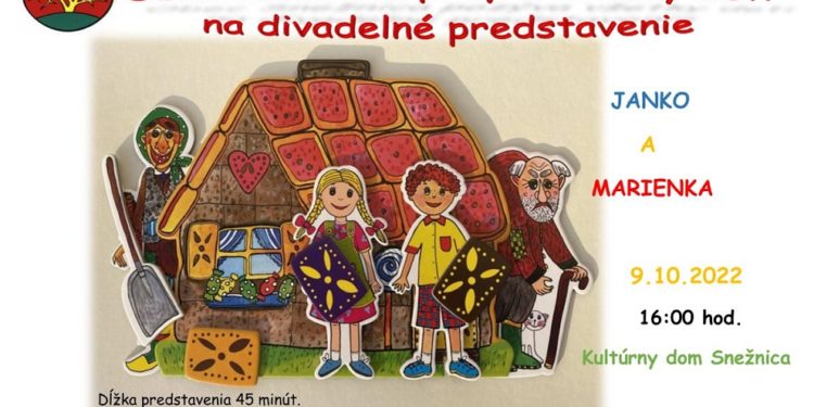 Divadelné predstavenie Janko a Marienka v obci Snežnica