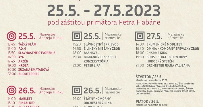 Staromestské slávnosti 2023 v Žiline