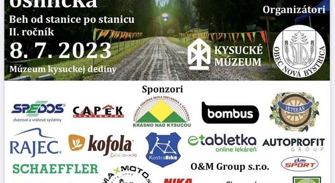 Bežecké preteky Vychylovská osmička v obci Nová Bystrica