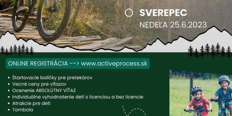 Cyklistické preteky v obci Sverepec