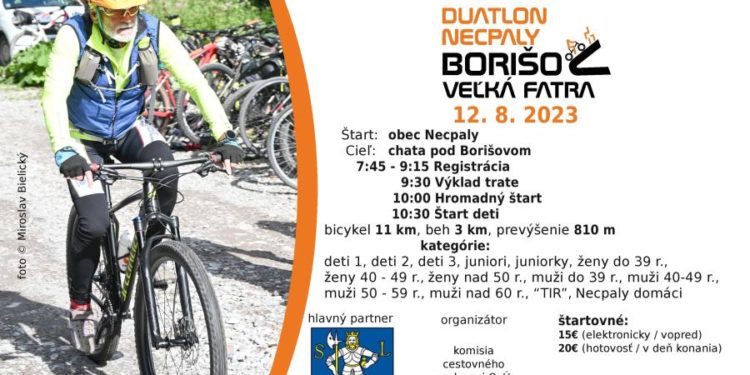 Duatlon v obci Necpaly