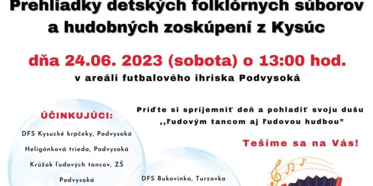 Folklórny festival v obci Podvysoká