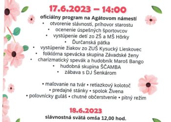Hodové slávnosti v obci Hôrky