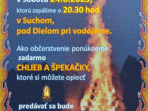 Jánska vatra v obci Fačkov