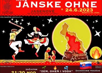 Jánska vatra v obci Jasenové