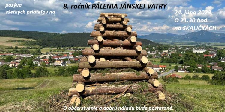 Jánska vatra v obci Kláštor pod Znievom