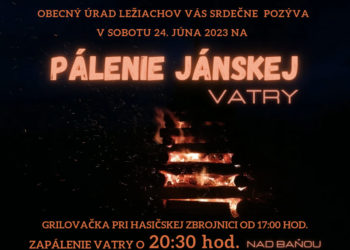 Jánska vatra v obci Ležiachov