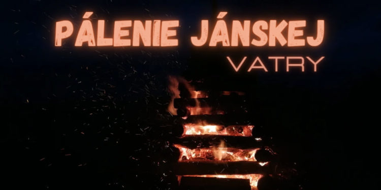 Jánska vatra v obci Ležiachov