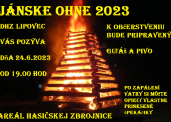 Jánska vatra v obci Lipovec
