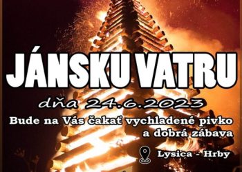 Jánska vatra v obci Lysica