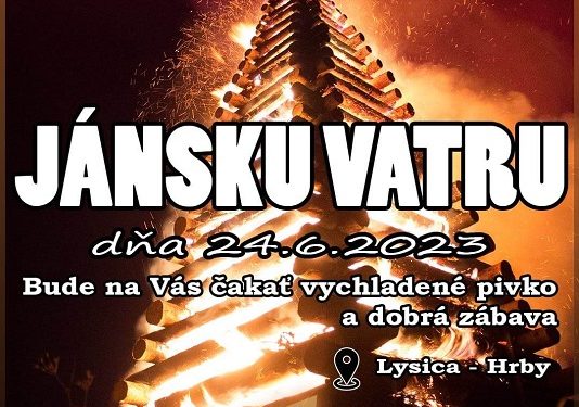Jánska vatra v obci Lysica