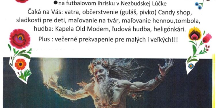 Jánska vatra v obci Nezbudská Lúčka