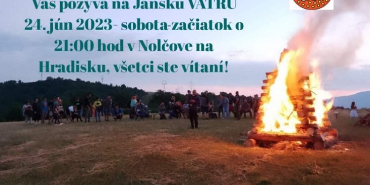 Jánska vatra v obci Nolčovo