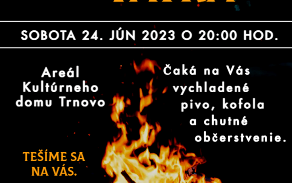Jánska vatra v obci Trnovo