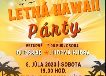Letná Hawaii párty v obci Lysica