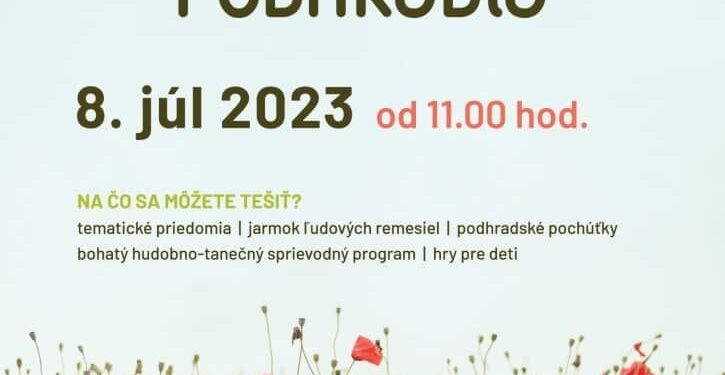Podujatie kvet Podhradia v obci Podhradie