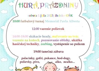 Podujatie pre deti Hurá prázdniny v obci Kamenná Poruba