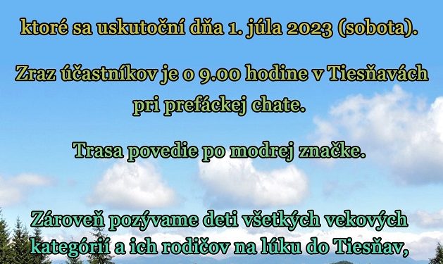 Výstup na Kľak z obce Podhradie