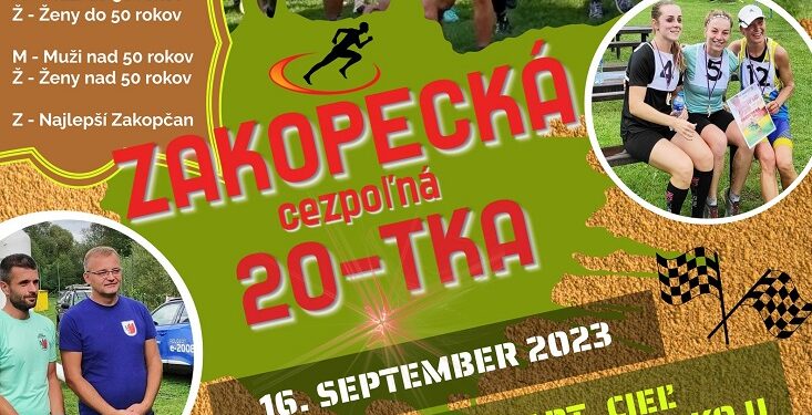 Bežecká súťaž Zakopecká cezpoľná 20-tka v obci Zákopčie