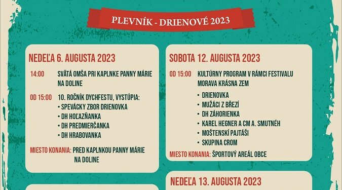 Dni obce Plevník-Drienové