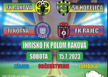 Futbalový turnaj v obci Raková