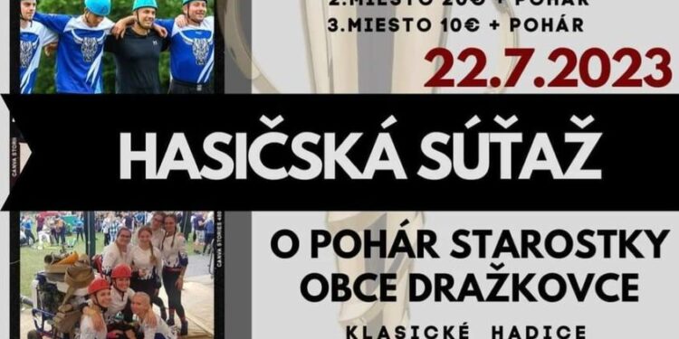 Hasičská súťaž v obci Dražkovce