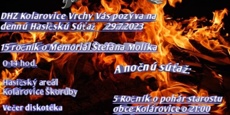 Hasičská súťaž v obci Kolárovice