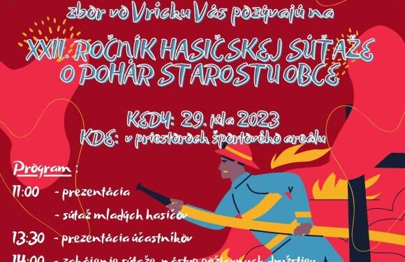 Hasičská súťaž v obci Vrícko