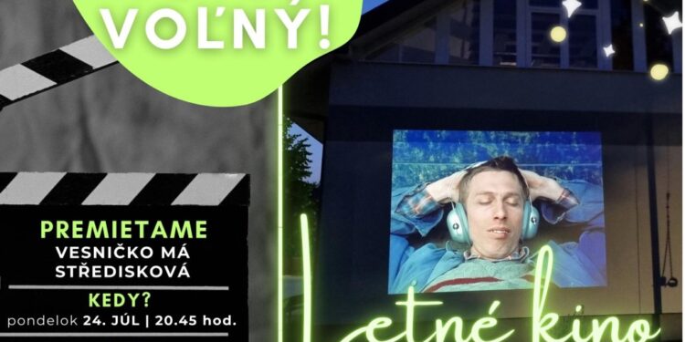 Letné kino v obci Rajecké Lesná