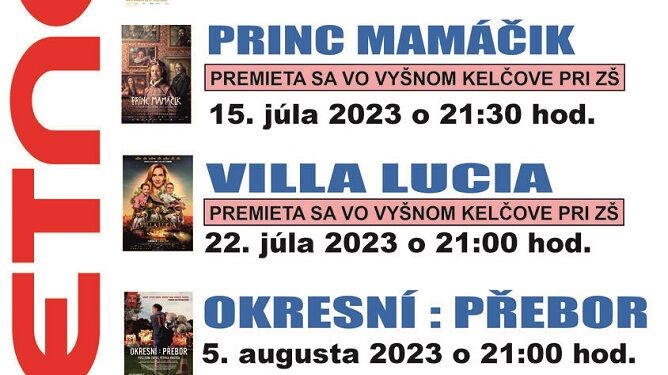 Letné kino v obci Vysoká nad Kysucou