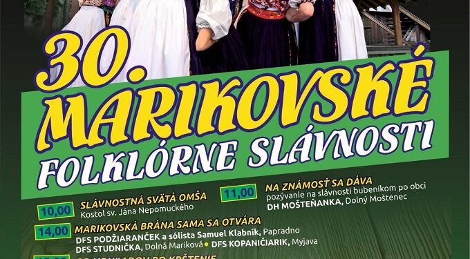 Marikovské folklórne slávnosti v obci Horná Mariková