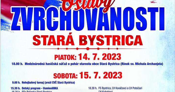 Oslavy zvrchovanosti Slovenska v obci Stará Bystrica