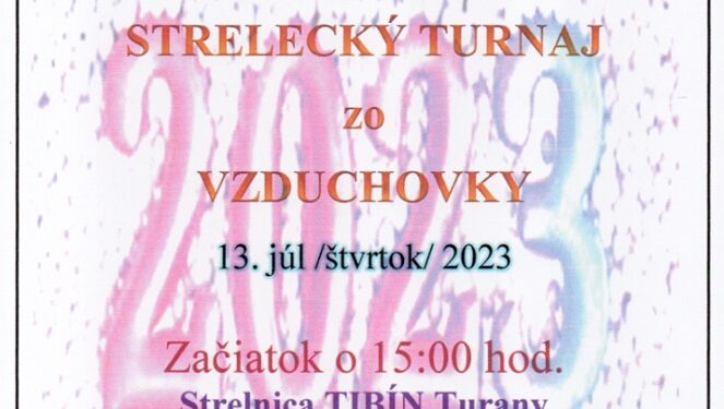 Strelecký turnaj zo vzduchovky v Turanoch