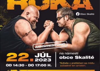 Súťaž v pretláčaní Kysucká ruka v obci Skalité
