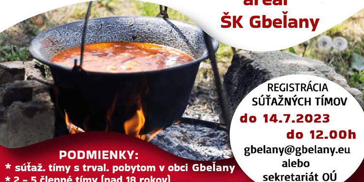 Súťaž vo varení gulášu v obci Gbeľany