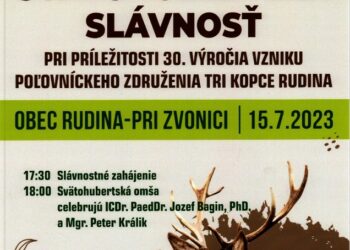 Svätohubertská slávnosť v obci Rudina